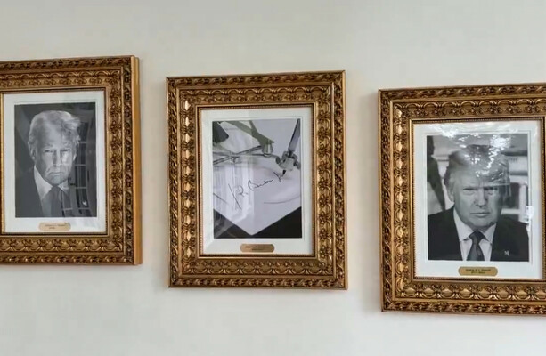 Trump hangs portrait of autopen in Biden's place on White House Presidential Wall of Fame - The Journal