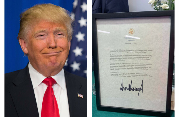New Irish embassy opening across from White House welcomed by Trump