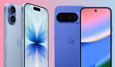 A render of the iPhone 17 next to the Google Pixel 10.