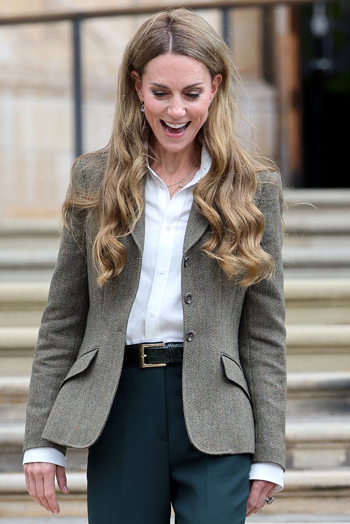 Kate Middleton blonde hair london, england september 04: catherine, princess of wales during her visit to the natural history museums newly renovated gardens on september 04, 2025 in london, england. the gardens opened in 2024 and serve as a living laboratory, where visitors and scientists can identify and monitor wildlife in an urban environment. (photo by chris jackson/getty images)