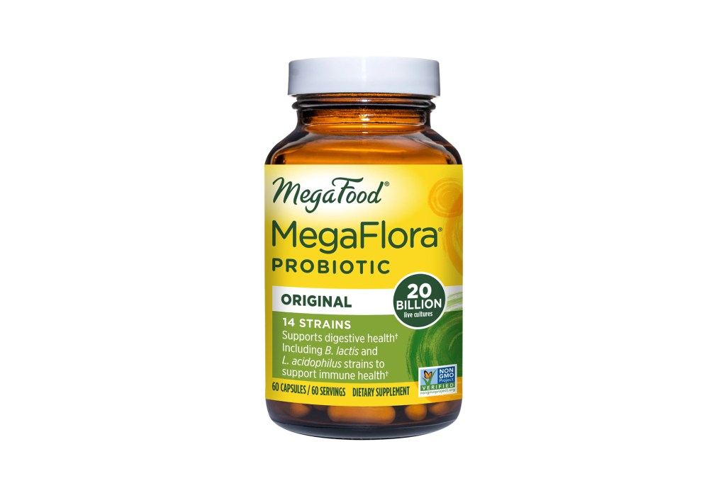 A bottle of probiotics