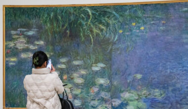 The National Museum of the Orangerie in Paris, France, on December 12, 2024. The permanent collection of the Orangerie Museum. Claude Monet, the cycle of Nympheas (water lilies). (Photo by Riccardo Milani / Hans Lucas / Hans Lucas via AFP) (Photo by RICCARDO MILANI/Hans Lucas/AFP via Getty Images)