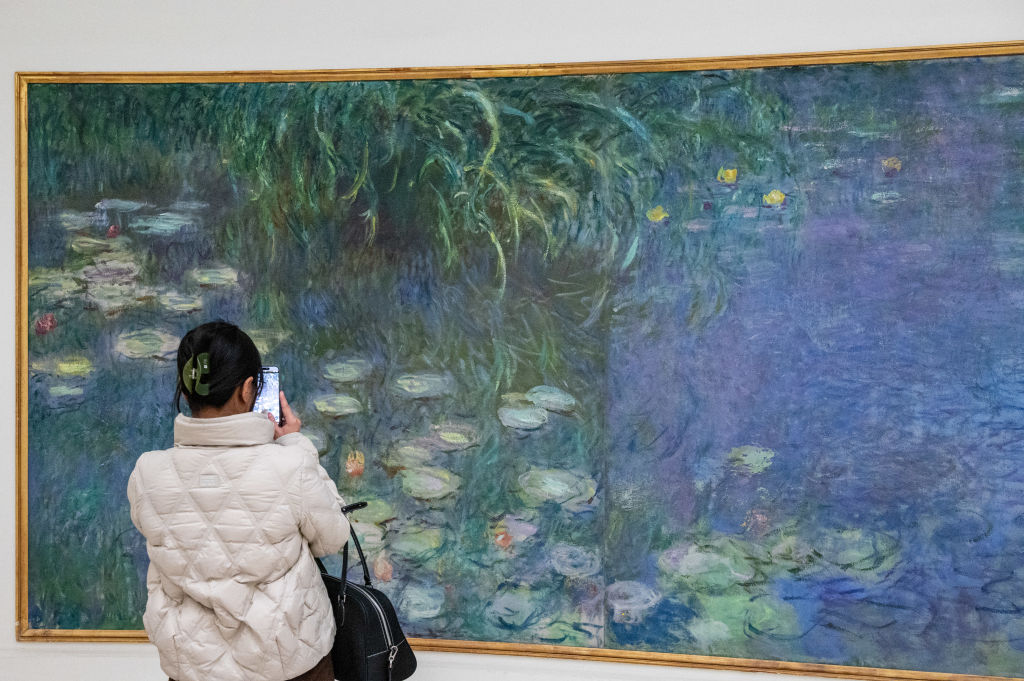 The National Museum of the Orangerie in Paris, France, on December 12, 2024. The permanent collection of the Orangerie Museum. Claude Monet, the cycle of Nympheas (water lilies). (Photo by Riccardo Milani / Hans Lucas / Hans Lucas via AFP) (Photo by RICCARDO MILANI/Hans Lucas/AFP via Getty Images)