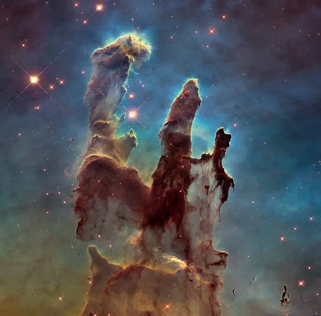 The famous "Pillars of Creation" as captured by Hubble. Credit - NASA, ESA and the Hubble Heritage Team (STScI/AURA)