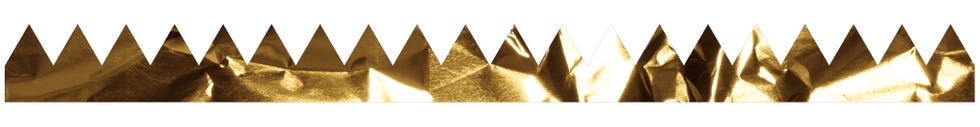 gold foil with jagged edges creating a crownlike shape gold foil with jagged edges creating a crownlike shape