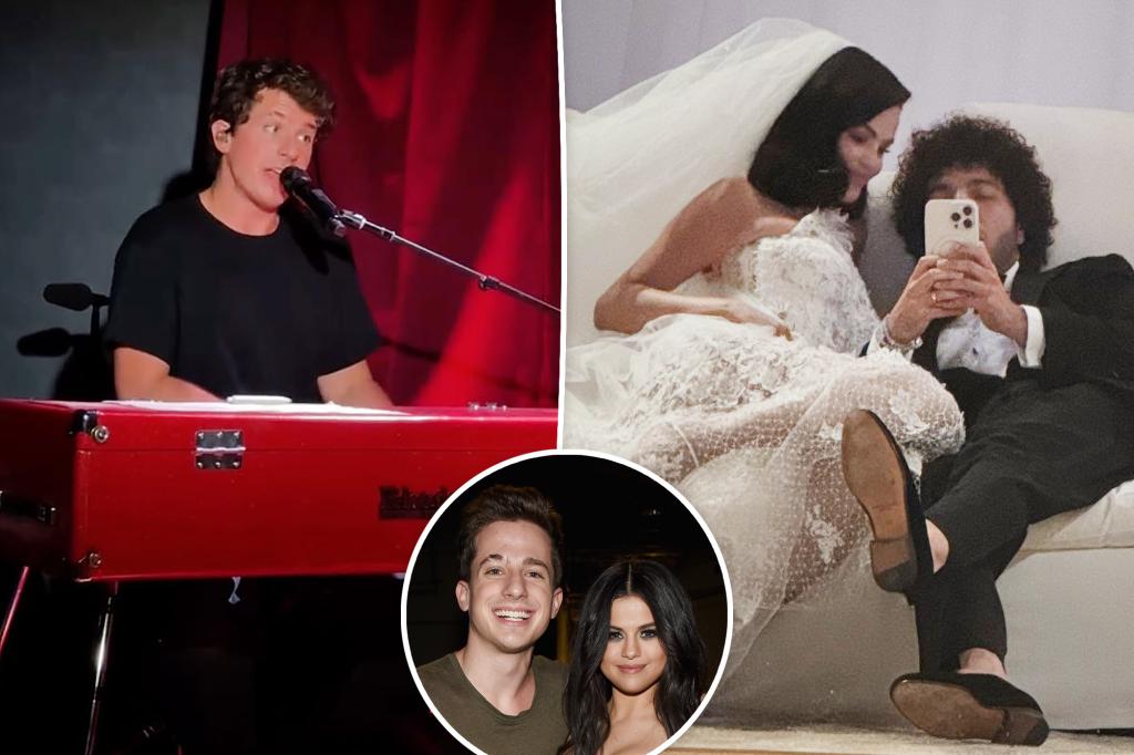 Charlie Puth performs Selena Gomez collab as she weds Benny Blanco: 'Exes are spiraling'