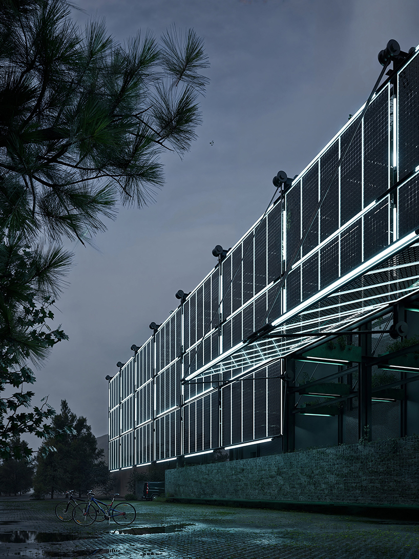 double-skin facade with solar panels and green walls reimagines shanghai power substation