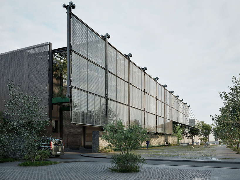 double-skin facade with solar panels and green walls reimagines shanghai power substation
