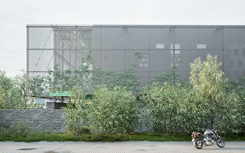 double-skin facade with solar panels and green walls reimagines shanghai power substation