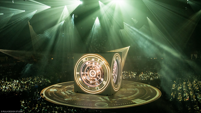 ruby law rula designs unfolding cube stage for white summer concert in hong kong 4