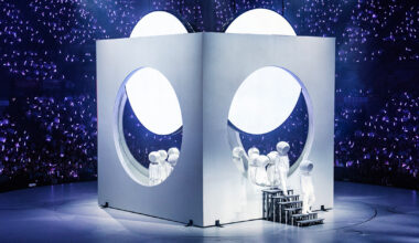 RULA unfolds seven-meter cube into stage for concert in hong kong