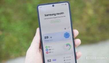 Samsung Health app running on a Samsung phone.