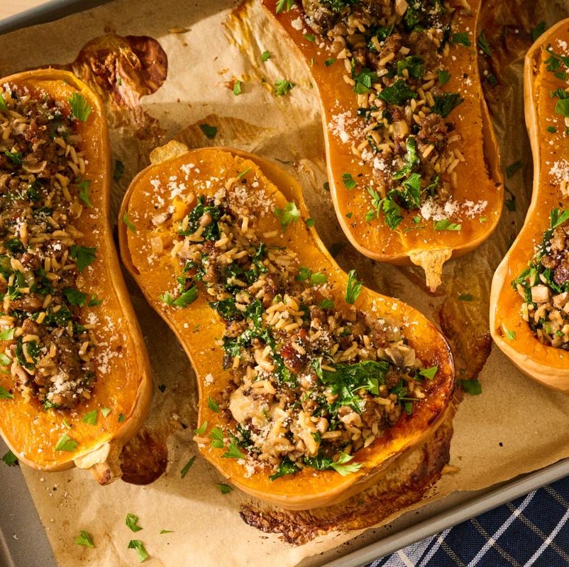 the pioneer woman's stuffed butternut squash recipe