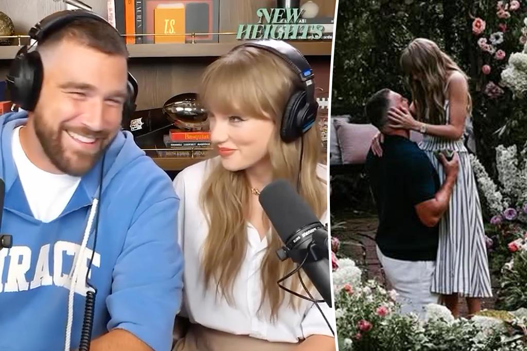 Travis Kelce secretly set up Taylor Swift proposal while they were filming 'New Heights' podcast together