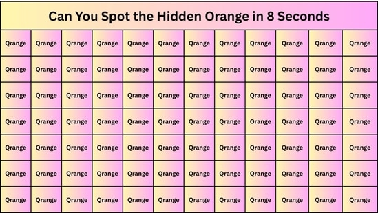 Can you spot the Orange?