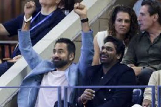 Kal Penn and Zakir Khan at the US Open 2025