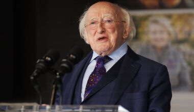 President Higgins spends second night in hospital