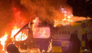 Several thousand protest outside Citywest Hotel