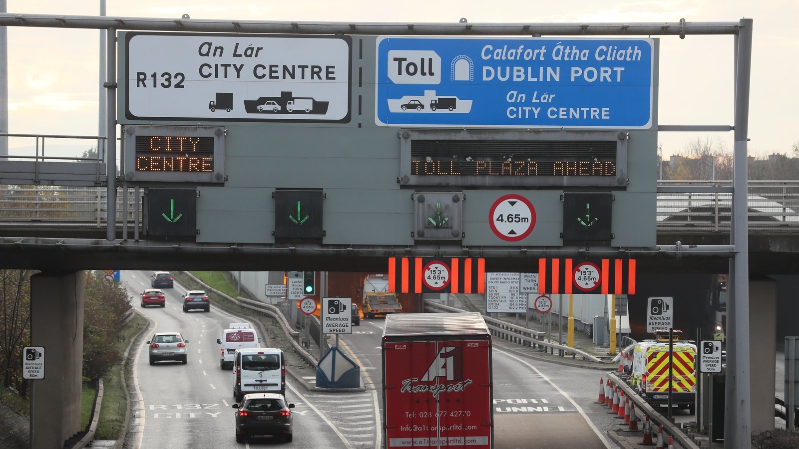 Increased tolls for M50, Port Tunnel users from January