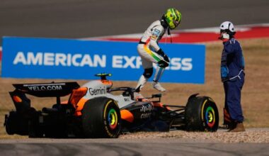 Watch: McLaren duo Lando Norris and Oscar Piastri collide in first-corner sprint carnage
