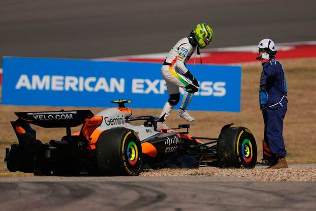 Watch: McLaren duo Lando Norris and Oscar Piastri collide in first-corner sprint carnage