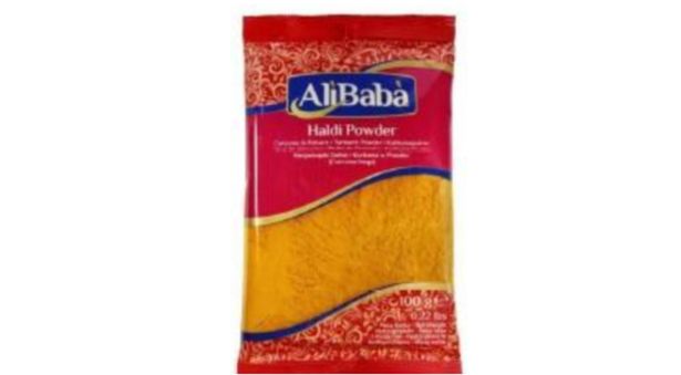 The above batch of AliBaba Haldi Powder (turmeric powder) is being recalled due to the presence of Salmonella