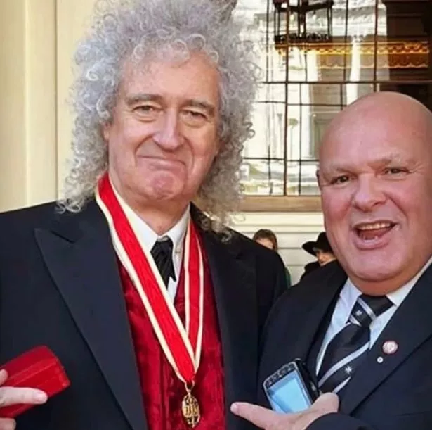 Brian May paid tribute to his driver Phil Webb
