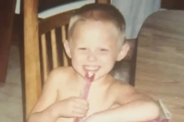 Damian as a small child