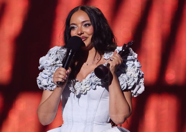 Jade Thirlwall emotionally accepts the Best Pop Act award at The BRIT Awards 2025