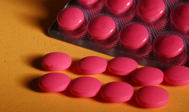 Ibuprofen is pictured on table