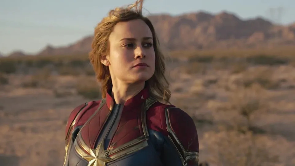  Brie Larson as Captain Marvel. 