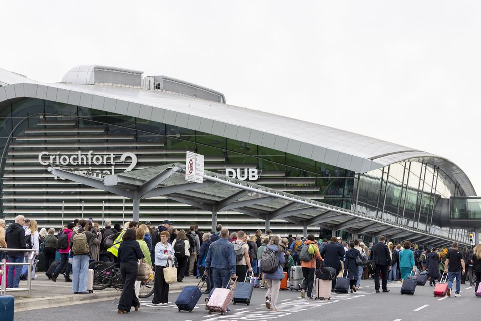 Dublin Airport’s Terminal 2 after it was evacuated during a suspected cyber attack two weeks ago