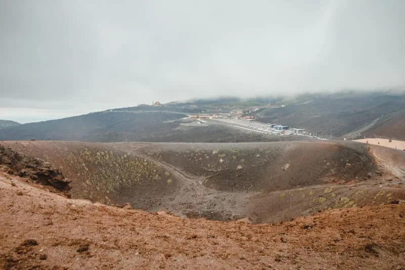 Crater at the top of Mount Etna. (CREDIT: Shutterstock)