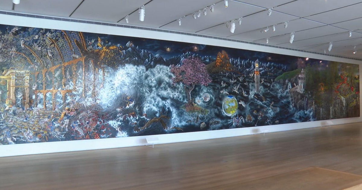 Art Institute of Chicago displays 100-foot-long "Paradise Lost" painting by Raqib Shaw