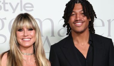 Heidi Klum Wears Zip-Up Dress at the InStyle Imagemaker Awards 2025 With Son