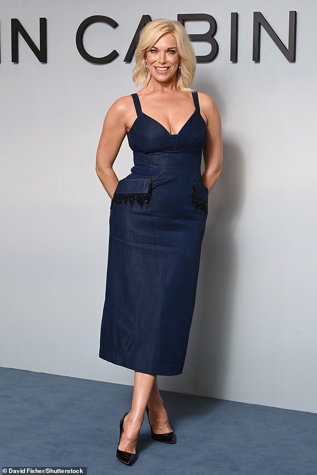 Hannah Waddingham looked great in a corsetted number that clung to every inch of her enviable curves and boasted black beaded details on the pockets