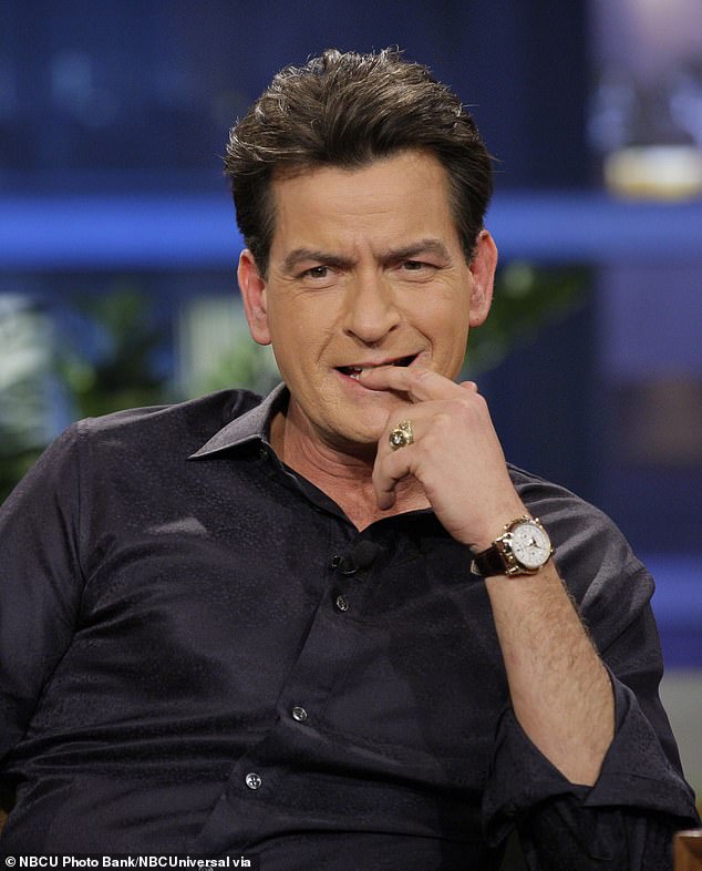 Fans described his altered appearance as 'very Charlie Sheen-esque' (Sheen pictured in 2013)