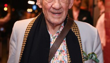 Sir Ian McKellen beamed as he stepped out for a West End production gala in London on Tuesday night after his health problems