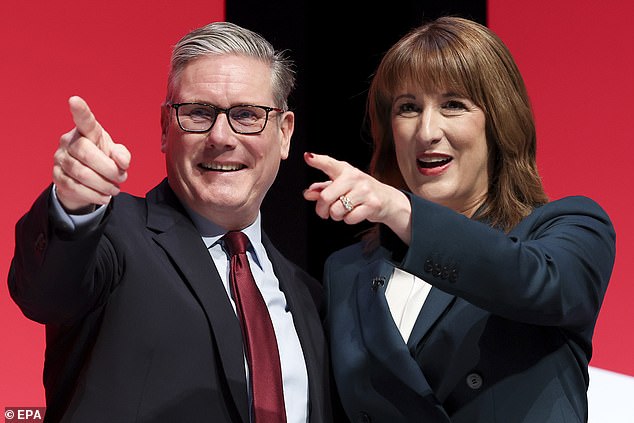 Clueless: Keir Starmer and Rachel Reeves appear to believe that ploughing funds into steel and offering a loan guarantee to JLR is going to set Britain back on the road to prosperity