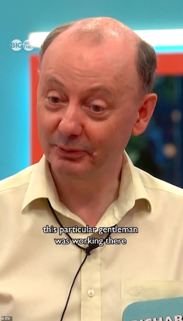 Richard explained how the gentleman was working in a hotel he was staying at in Malaysia when they first met