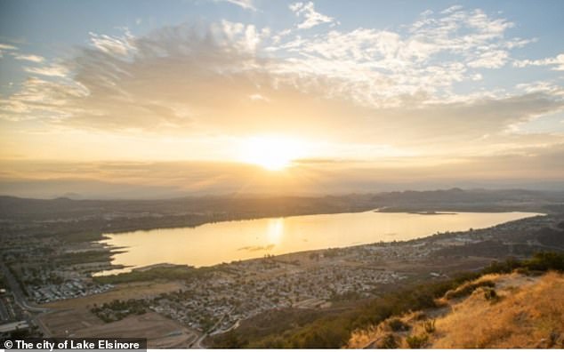 Lake Elsinore is a city in western Riverside County, California. It is a two hour drive south of Los Angeles. Established as a city in 1888, it is on the shore of Lake Elsinore, a natural freshwater lake about 3,000 acres in size