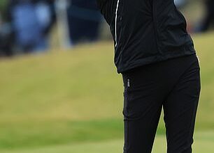Catherine Zeta-Jones and Michael Douglas enjoyed a game of golf alongside Bill Murray during day two of the 2025 Alfred Dunhill Links Championship