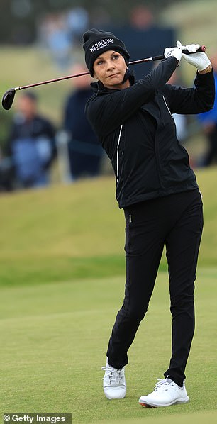 Catherine Zeta-Jones and Michael Douglas enjoyed a game of golf alongside Bill Murray during day two of the 2025 Alfred Dunhill Links Championship
