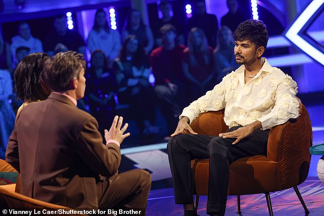 He was grilled by AJ and Will about his time inside the spy house before being shown his best bits from the past week