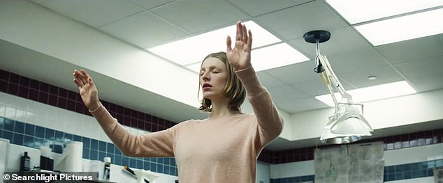 Alwyn and Schafer were both featured in Yorgos Lanthimos' black comedy Kinds Of Kindness (pictured), which was released in June 2024