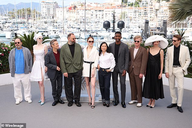 The ensemble film also featured Lanthimos regulars Emma Stone, Jesse Plemons, Willem Dafoe and Margaret Qualley; pictured in Cannes, France, in May 2024