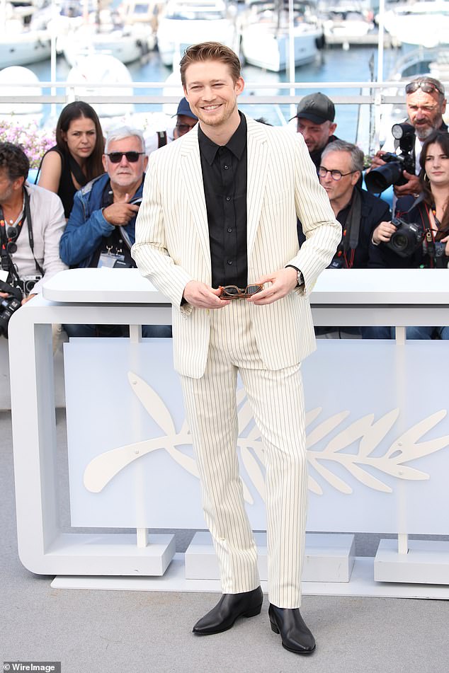 Taylor Swift's ex-boyfriend Joe Alwyn, 34, was swept up in romance rumors after one eagle-eyed fan recently took notice of his social media activity; pictured in Cannes, France, in May 2024