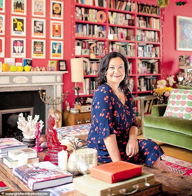 In her London home surrounded by the things she loves