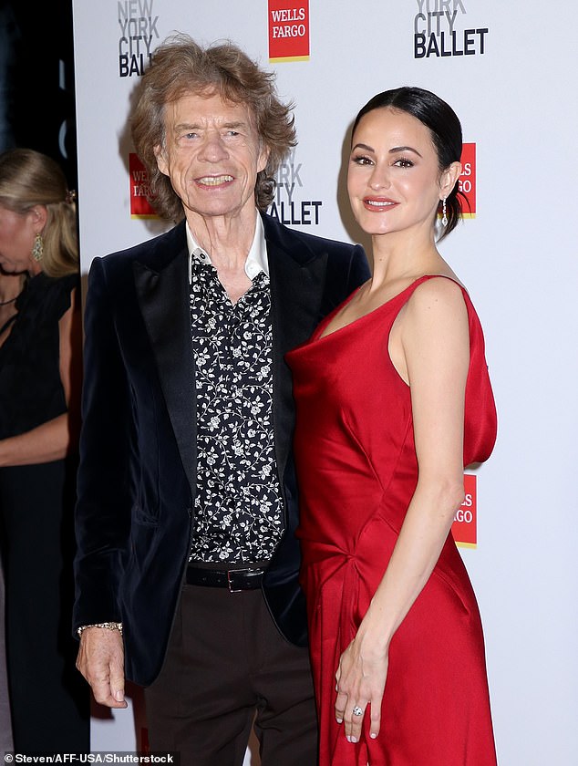 The Rolling Stones frontman looked far younger than his 82 years as he waved to the cameras with his much-younger love at his side at the event, which was held at the David H. Koch Theater at Lincoln Center