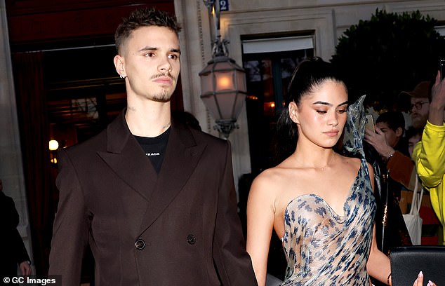 Romeo and Kim had sparked rumours of a reunion last month when the footballer-turned-model 'liked' the London-based DJ's post on Instagram (pictured in March)